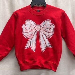 Sequin Bow Youth Sweatshirt